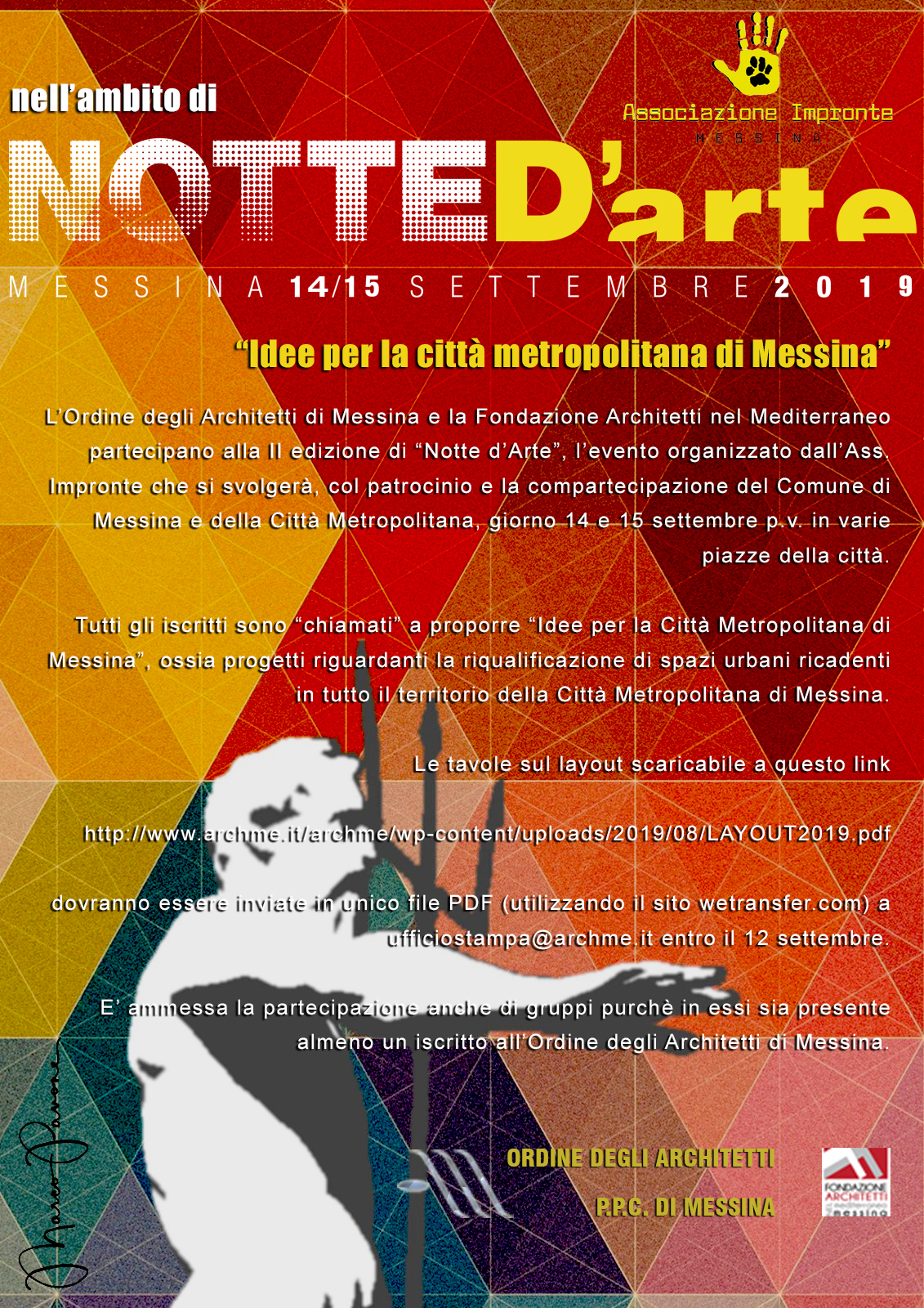Chiamata per tutti gli iscritti: il 14 e 15 settembre a Messina esposizione di progetti riguardanti la Città Metropolitana di Messina