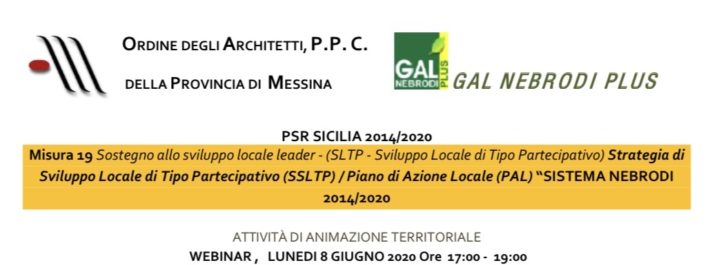 08 Giugno 2020 – Incontro Tecnico PSR SICILIA 2014/2020 – Webinar