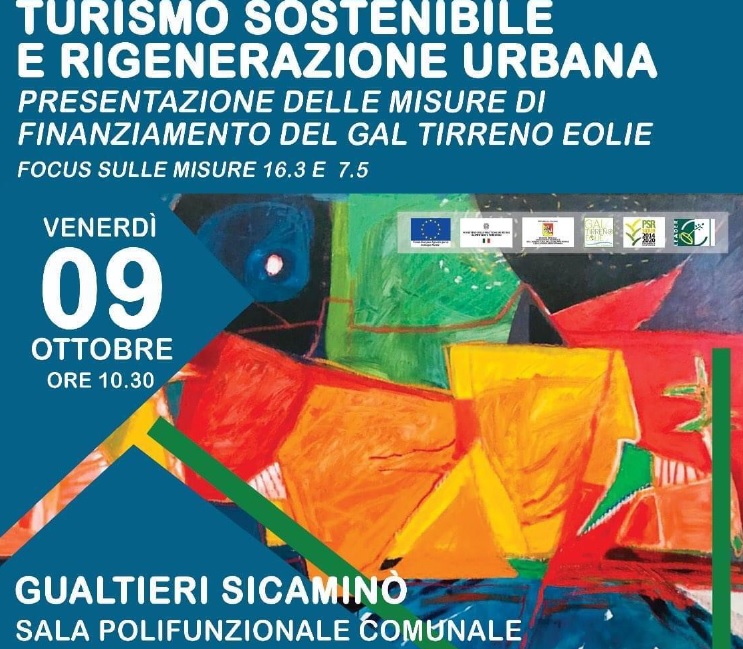 09 Ottobre 2020 – Convegno – Turismo Sostenibile e rigenerazione urbana – Gualtieri Sicaminò (Me)