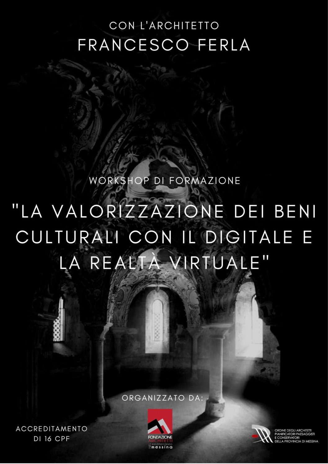 EVENTO RINVIATO A DATA DA DESTINARSI – 6 e 7 ottobre 2022 Workshop di formazione: “La valorizzazione dei beni culturali con il digitale e la realtà virtuale” –  EVENTO RINVIATO A DATA DA DESTINARSI –